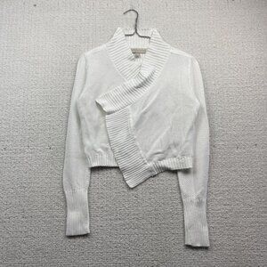Banana Republic Womens Long Sleeve Open Shrug / Bolero Knit Sweater Sz M White